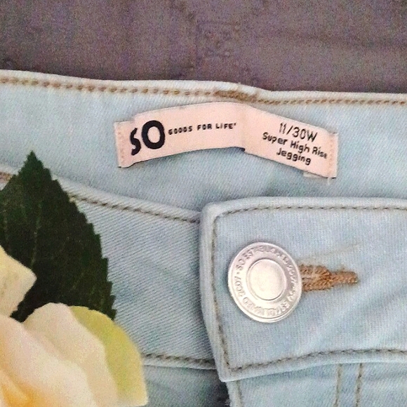 Light blue high rise skinny jeans - Picture 3 of 3